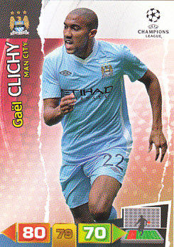 Gael Clichy Manchester City 2011/12 Panini Adrenalyn XL CL #132